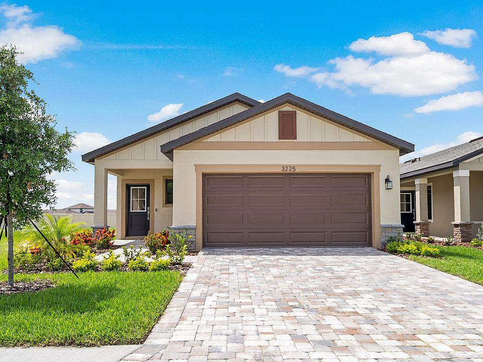 New single-story home in Lakeland, FL The Atlantic by DRB Homes at Grasslands West with 2-car garage