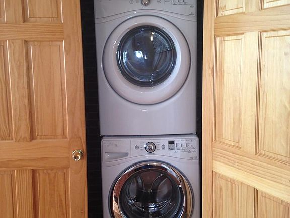 Full sized washer and dryer in unit