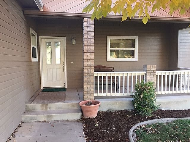 Front entry, East porch