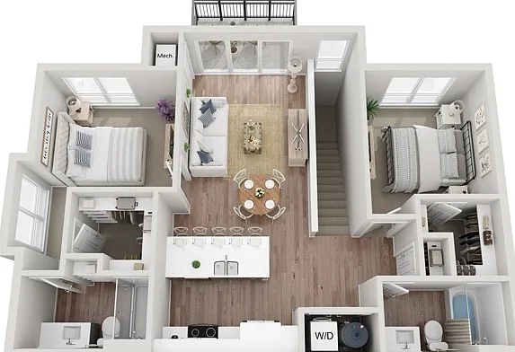 Floor Plan 2BR B1 | Seasons at Hoffman Estates | Apartments in Hoffman Estates, IL Floor Plan 2BR B1 | Seasons at Hoffman Estates | Apartments in Hoffman Estates, IL