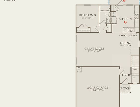 Lincoln Floor Plan, Quick Move-In Home, Floor 1