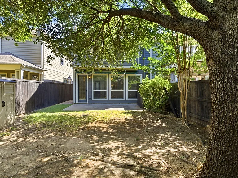 Private backyard