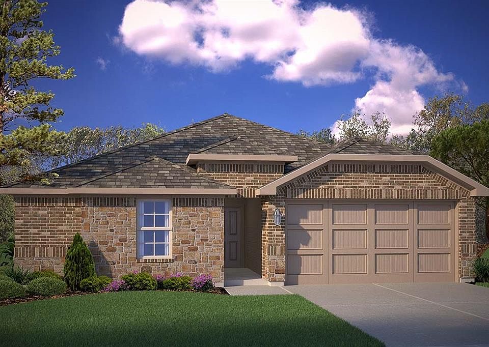 D.R. Horton's Express Homes Tupelo Floorplan Elevation B. All photos shown here may not depict the specified home & features included are for illustration purposes only