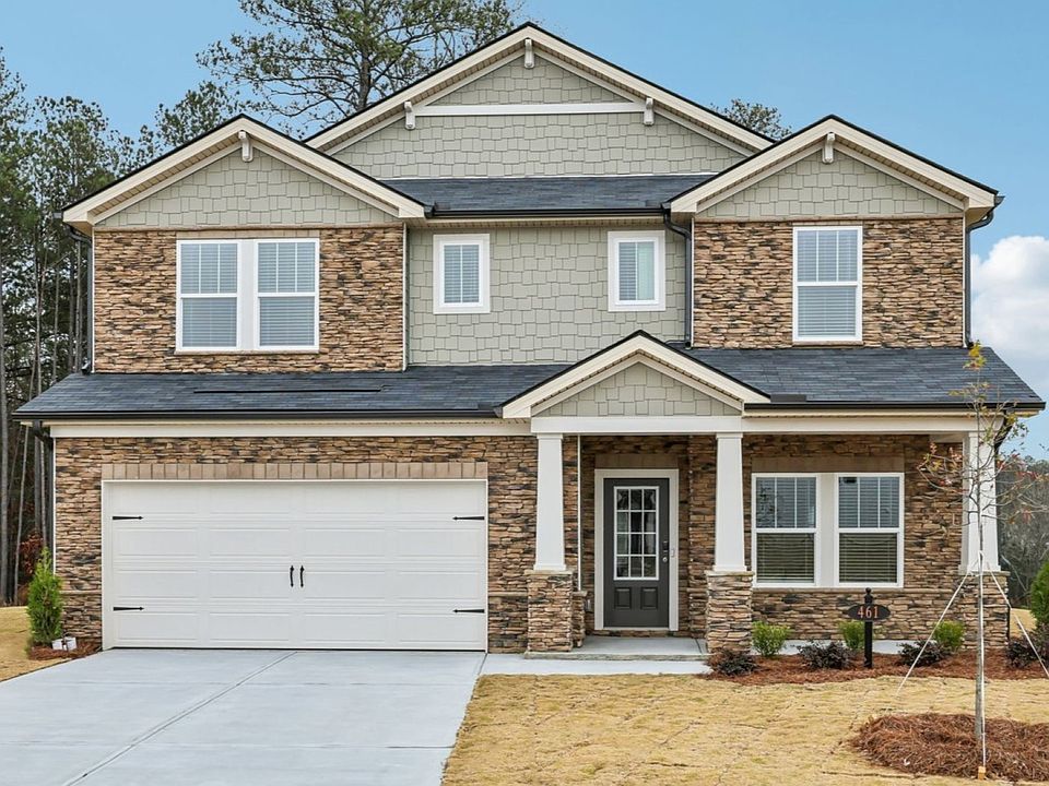The Johnson floorplan with Elevation K modeled at Parkside at Grayson.