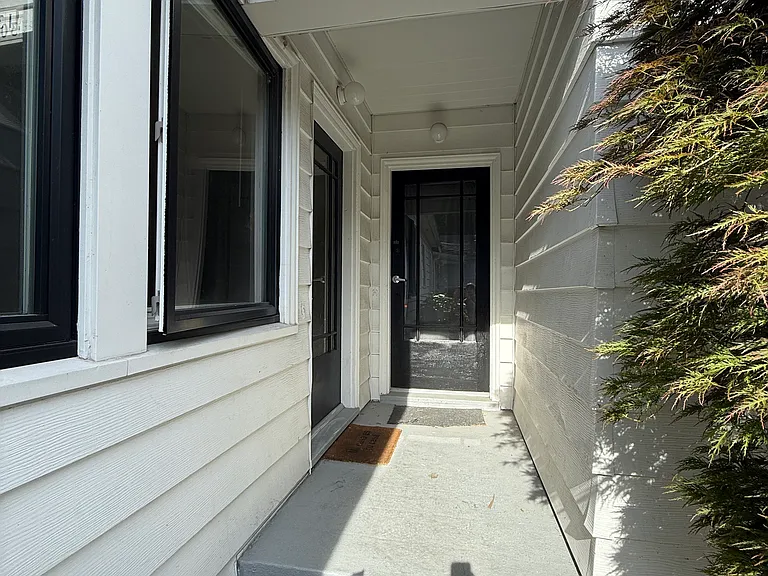 Tucked away front door.