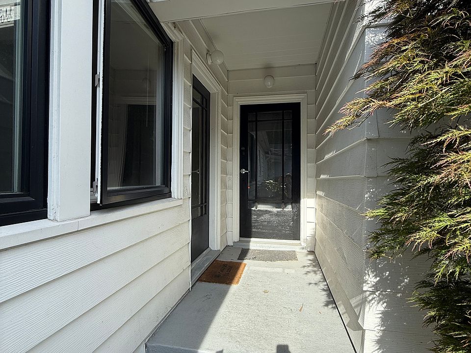 Tucked away front door.