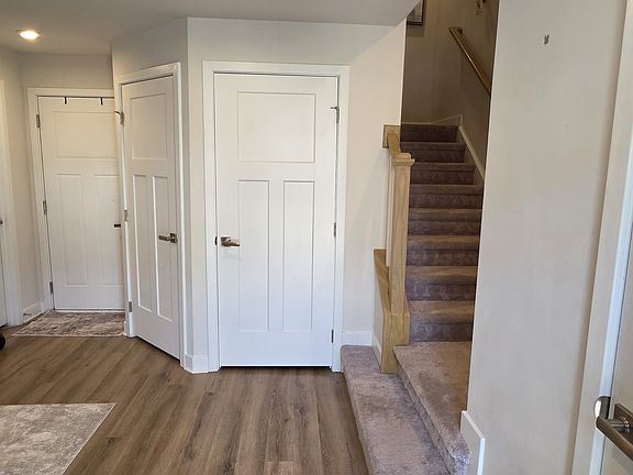 Lower level entrance; Recreation Room.
