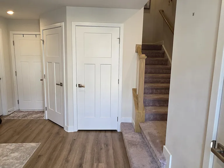 Lower level entrance; Recreation Room.