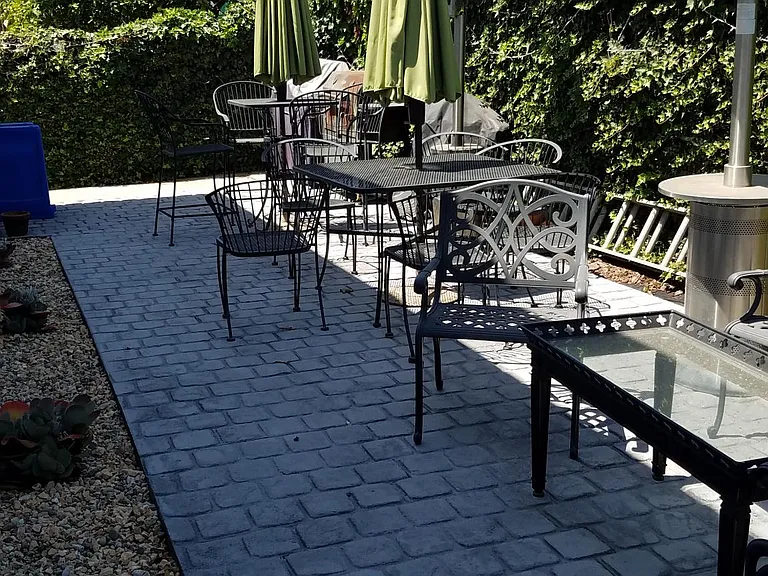 Shared patio/yard.