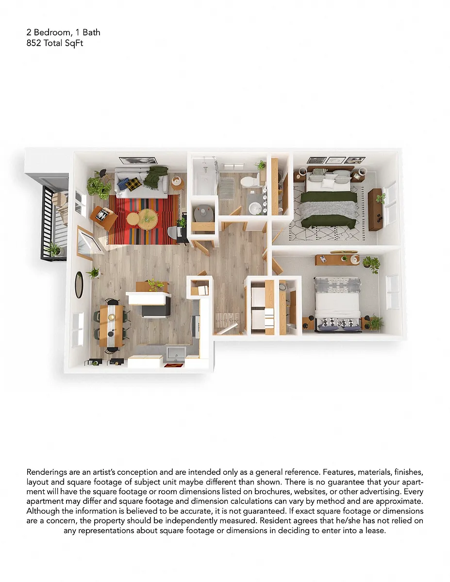 Floor plan 2x1 Classic