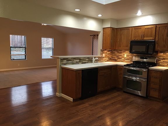 Kitchen overlooking the family room