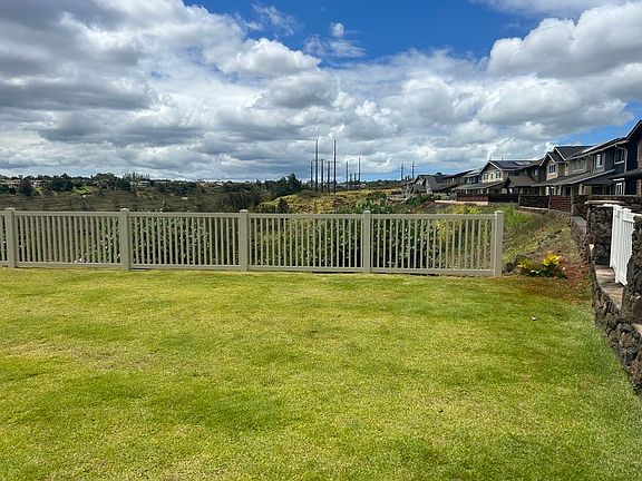 View from backyard covered patio