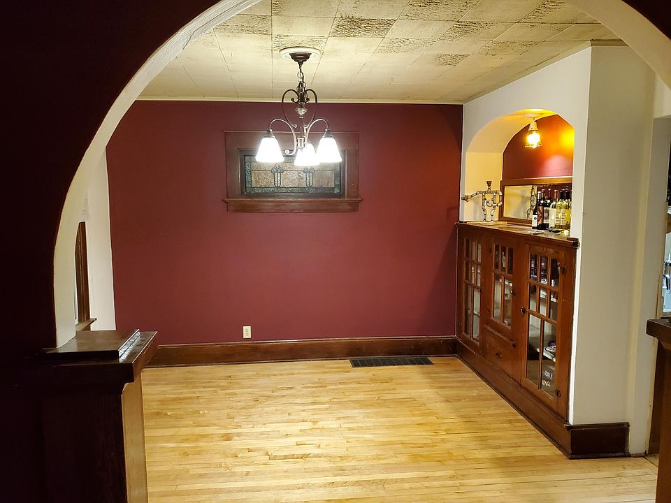 Dining Room with Original Built In Buffet