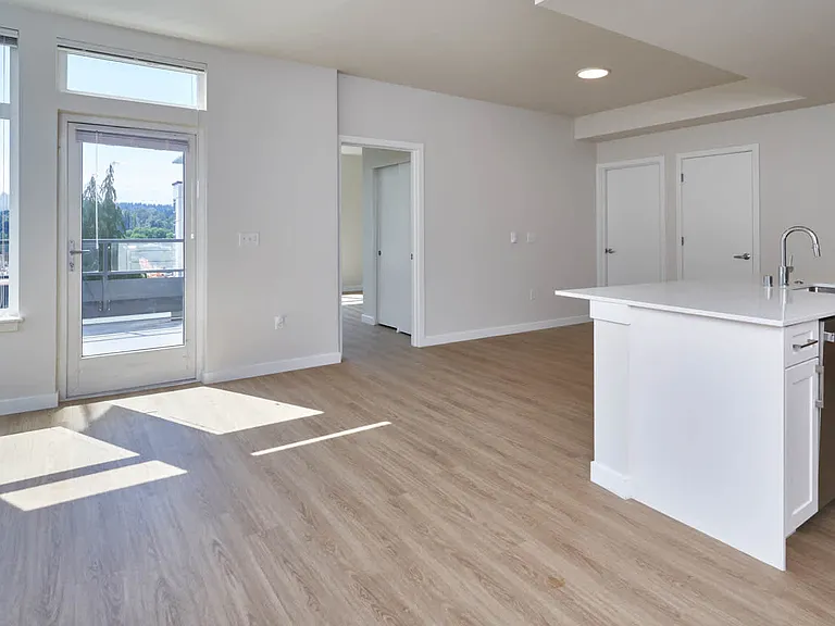 Living Room with Hard Surface Flooring and Balcony