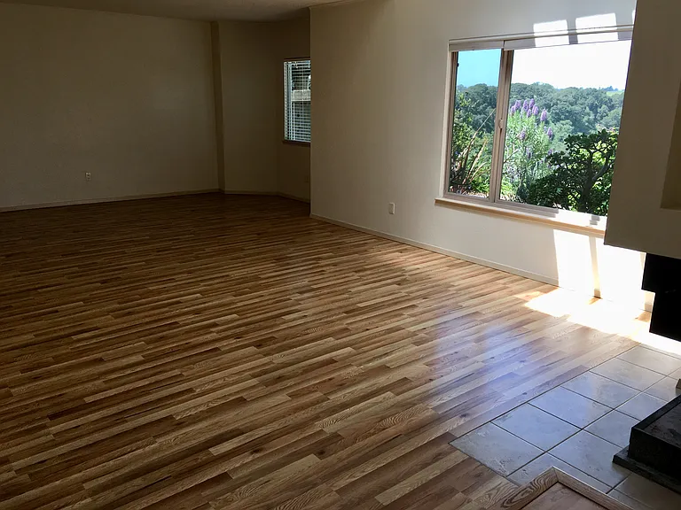 Living room facing the view