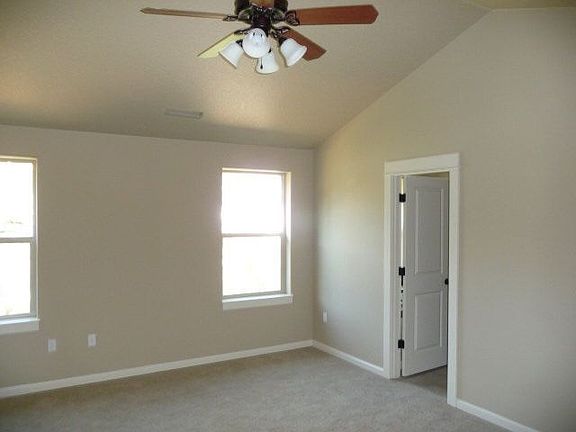 Master bedroom 16'x14' vaulted ceiling walk in closet