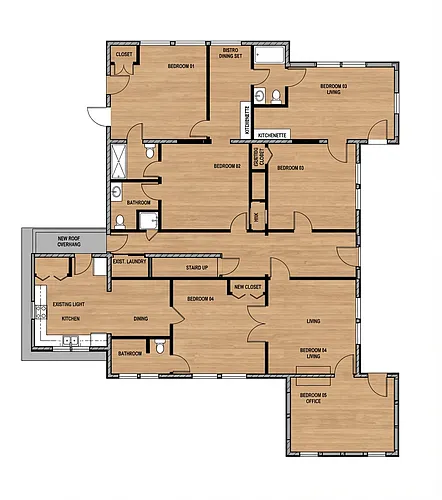 Floor plan 801 E Marion St Room 1B