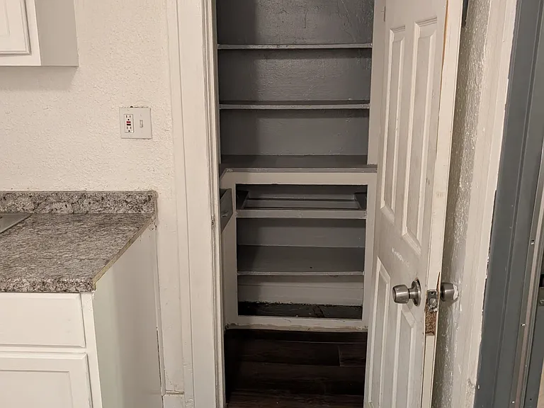 Walk in pantry in kitchen