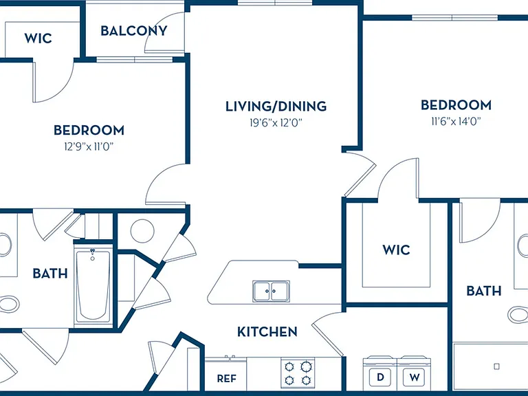 2 Bedroom | 2 Bath | 1055 SF | Renovated 2 Bedroom | 2 Bath | 1055 SF | Renovated