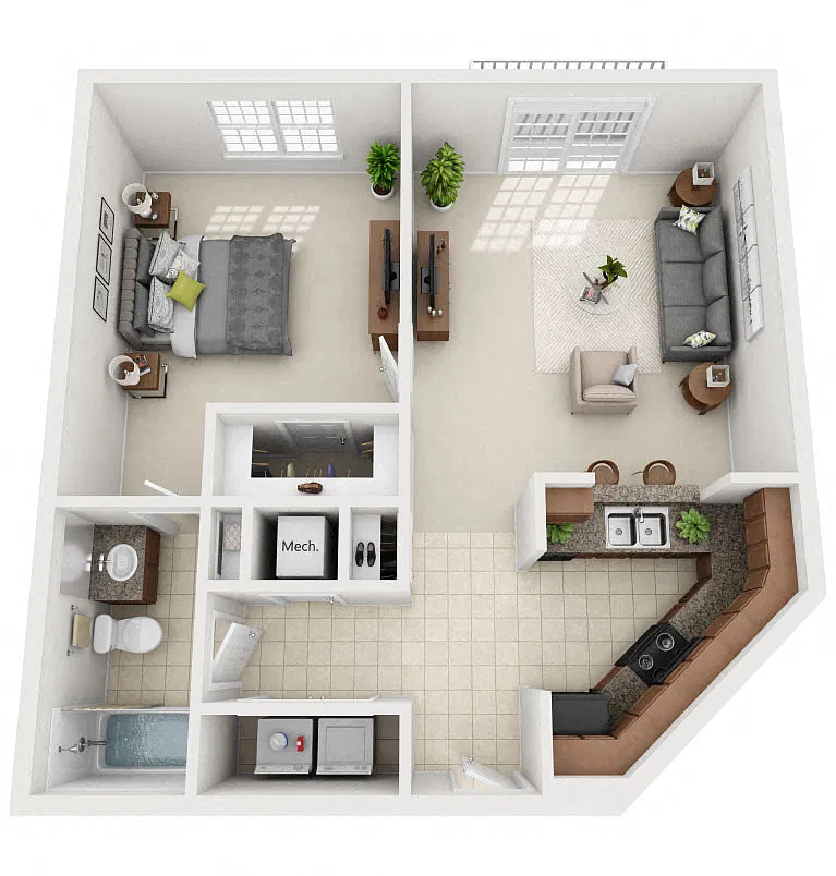 Floor plan 1-C1