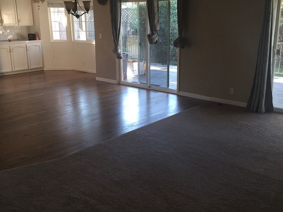 family room and dining room
