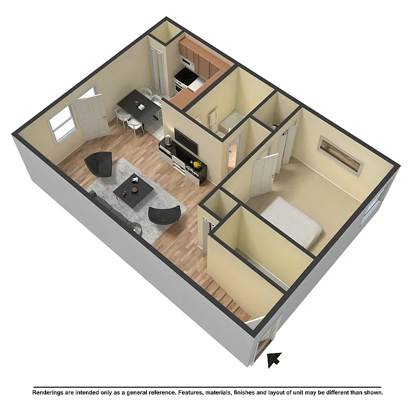 Floor plan 1 Bedroom
