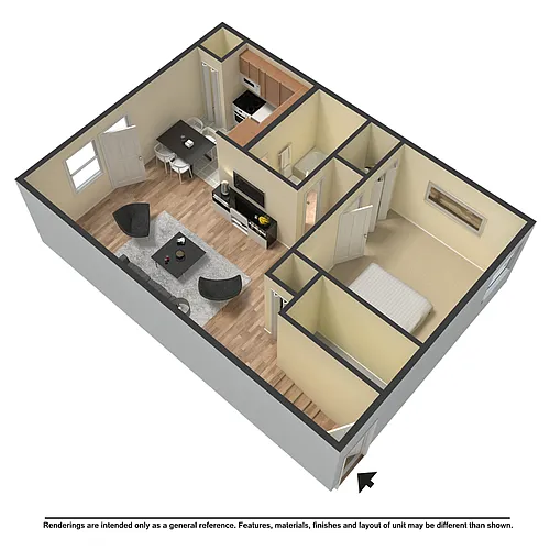 Floor plan 1 Bedroom