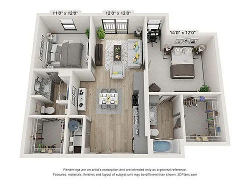 Floor plan The Arthur - B11