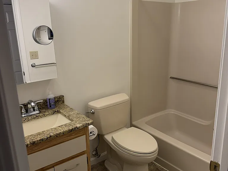 View of the bathroom.