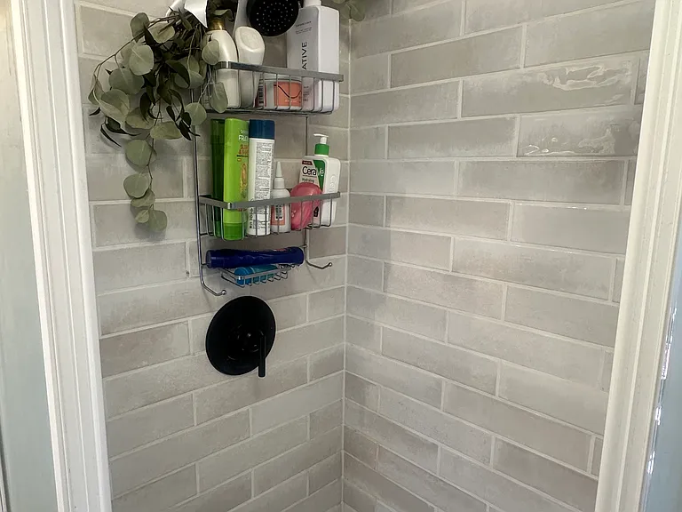 New shower tile