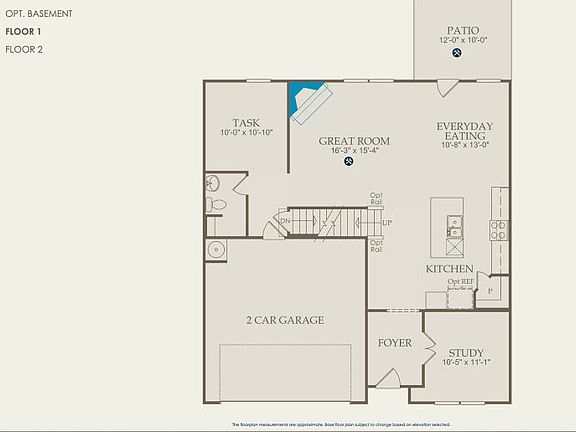 Hampton Floor Plan, Quick Move-In Home, Floor 1