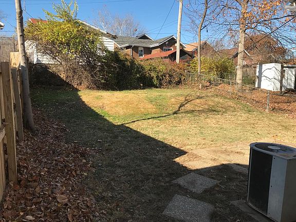 Large fenced backyard