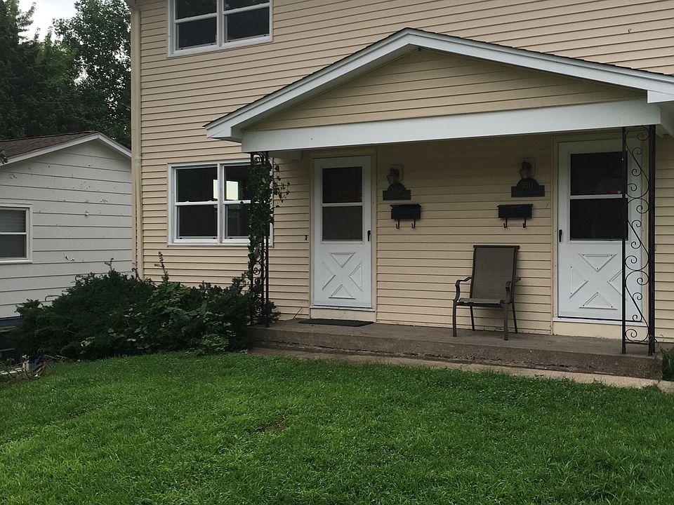 Front door on left