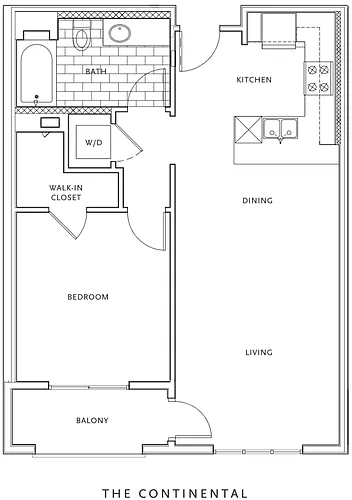 Floor plan 1 Bedroom