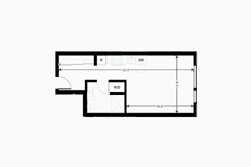 Floor plan Studio 501