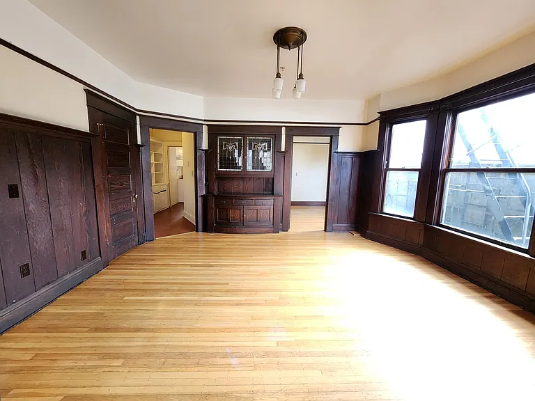 Dining room with built-in