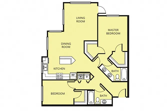 Floor plan C2 Two bedroom