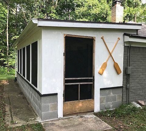 newly renovated porch 