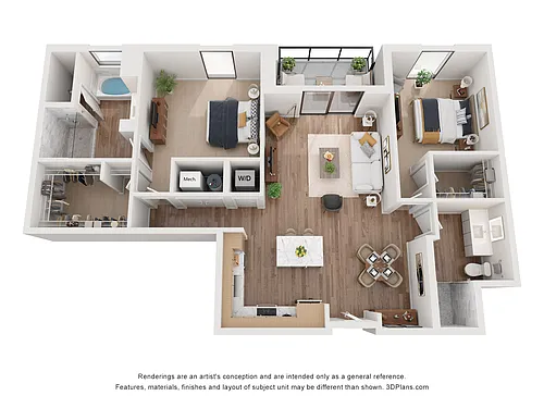 Floor plan A2A