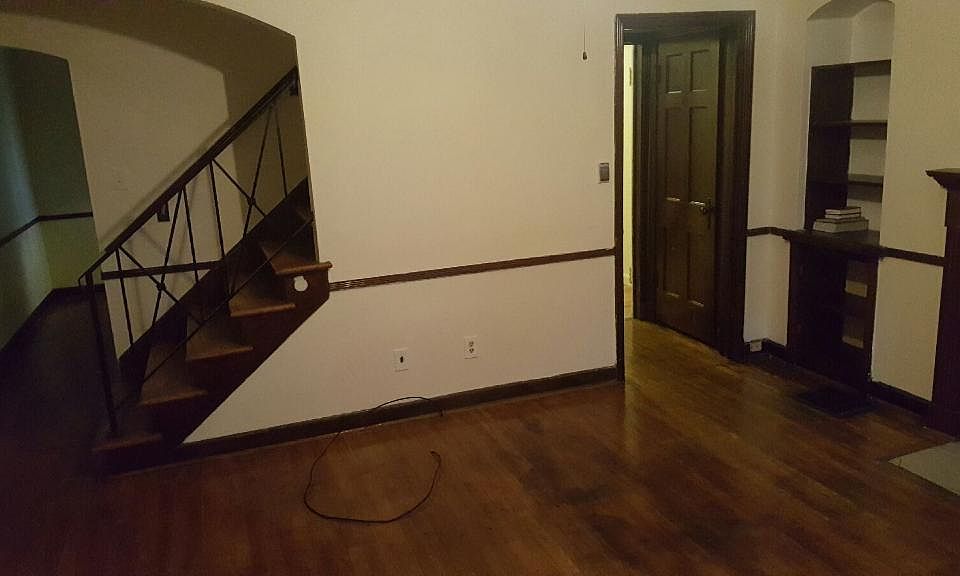 Living room with hardwood floors