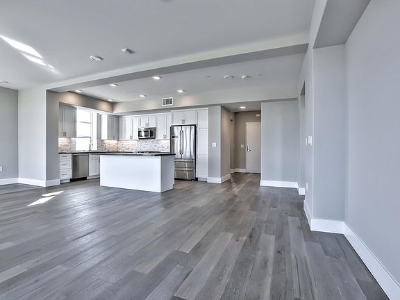 living room and dining area