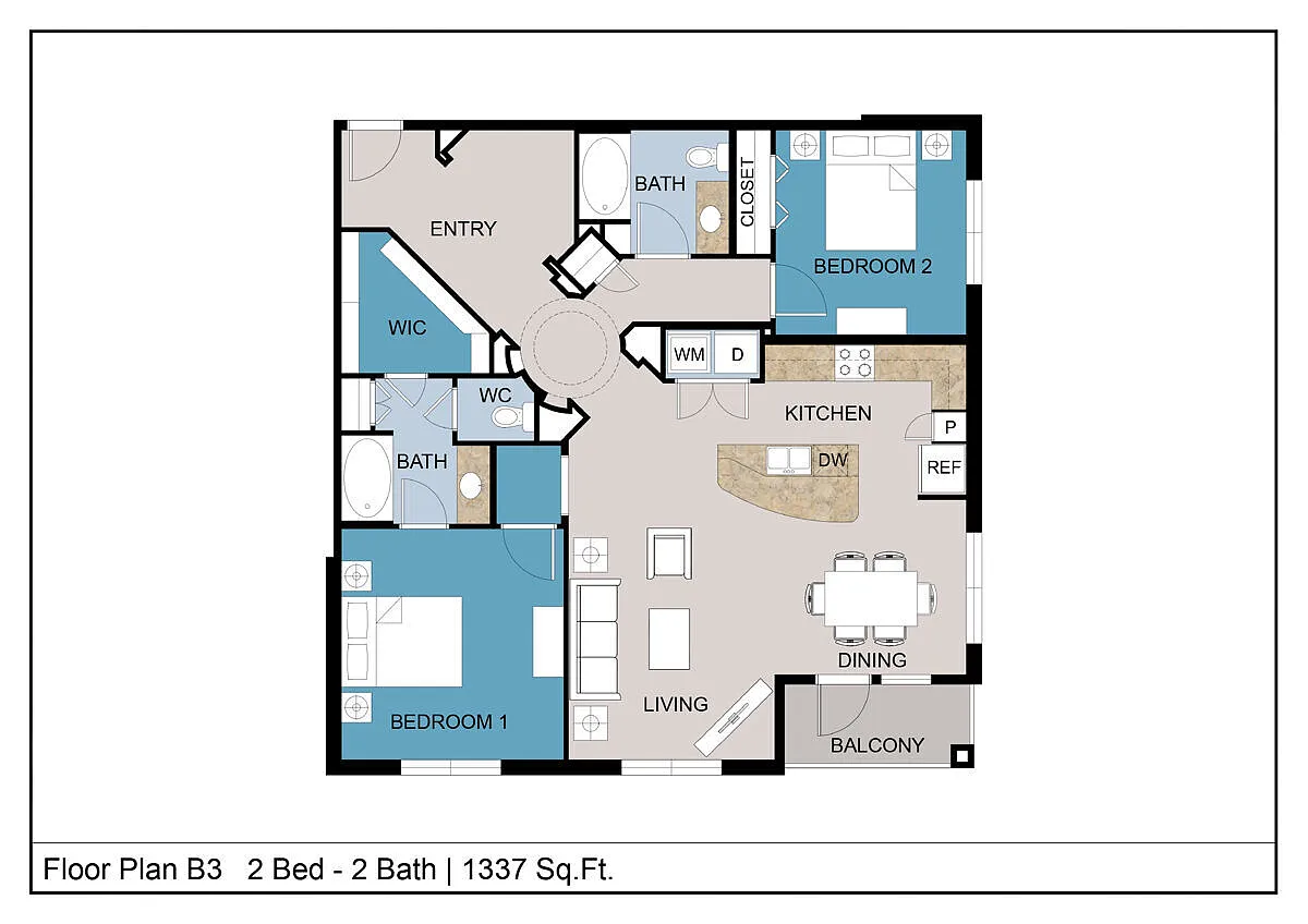 Floor plan B3
