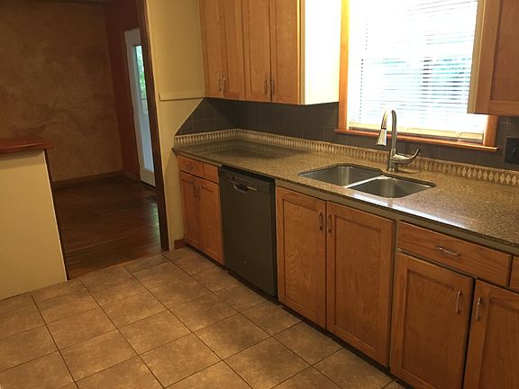 Kitchen with granite countertops
