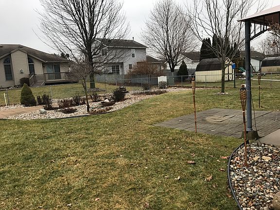 Rear yard with landscape
