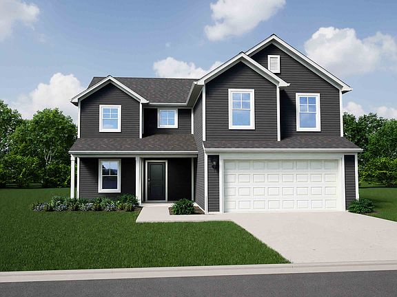 Elevation A, No Brick with Porch