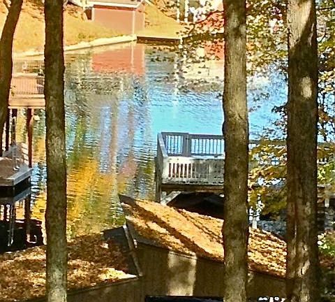 View of lake from you Deck