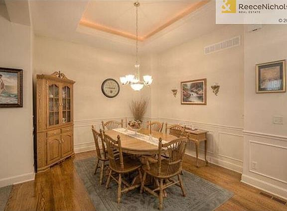 The Formal Dining Room located off the front entry can accommodate a large table or the space could be used for a variety of other needs.