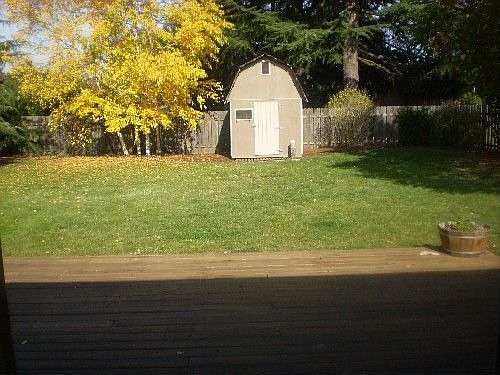 back yard from french doors