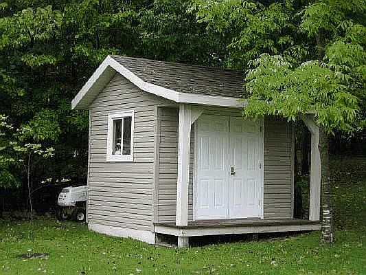Storage shed near home.