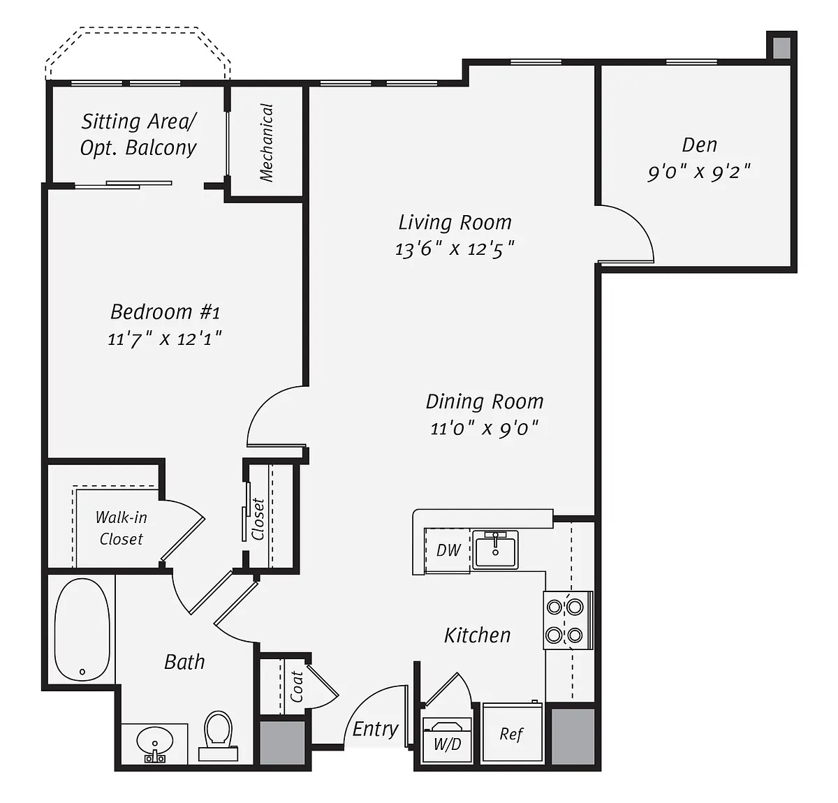 Floor plan A2DBR